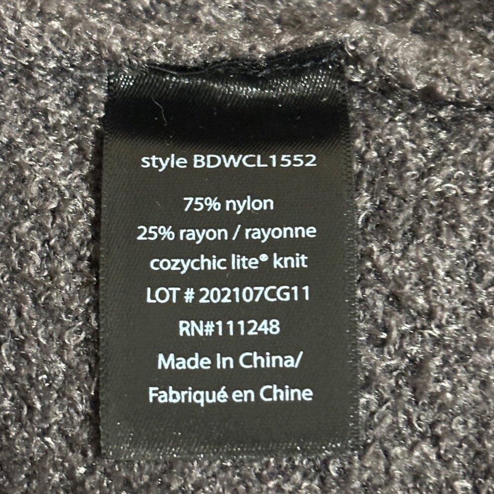 Barefoot Dreams CozyChic Lite Carbon Belted Long Robe Size XXS/XS - Picture 9 of 10